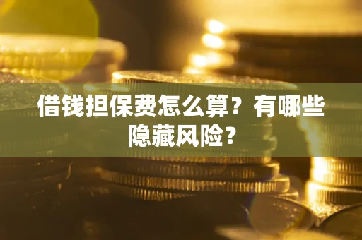 济南借钱担保费怎么算？有哪些隐藏风险？