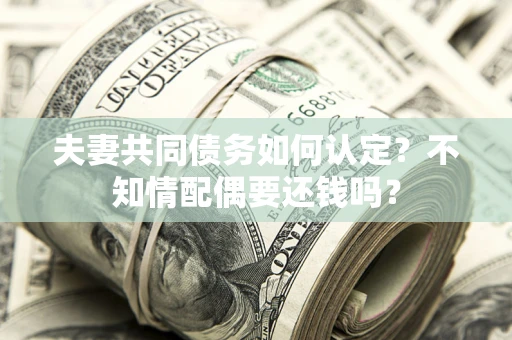 济南夫妻共同债务如何认定？不知情配偶要还钱吗？