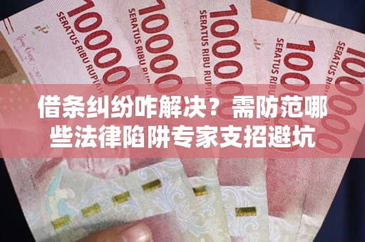 济南借条纠纷咋解决？需防范哪些法律陷阱专家支招避坑