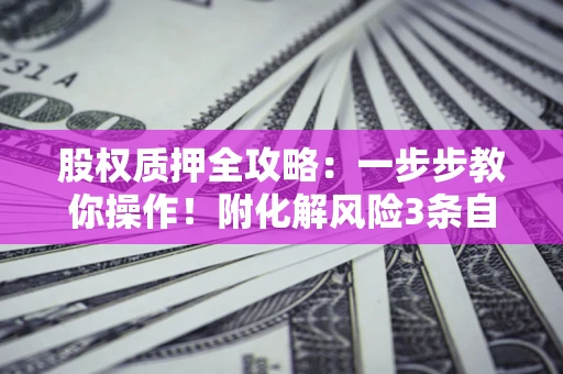 济南股权质押全攻略：一步步教你操作！附化解风险3条自救法则
