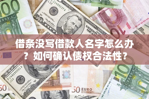 济南借条没写借款人名字怎么办？如何确认债权合法性？