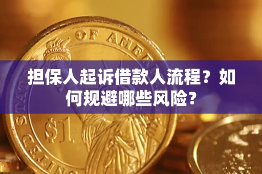 济南担保人起诉借款人流程？如何规避哪些风险？
